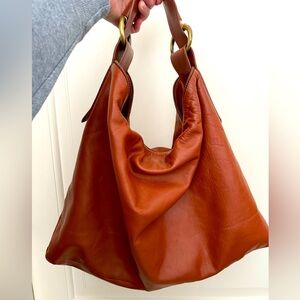Gucci Brown Leather Hobo Bag